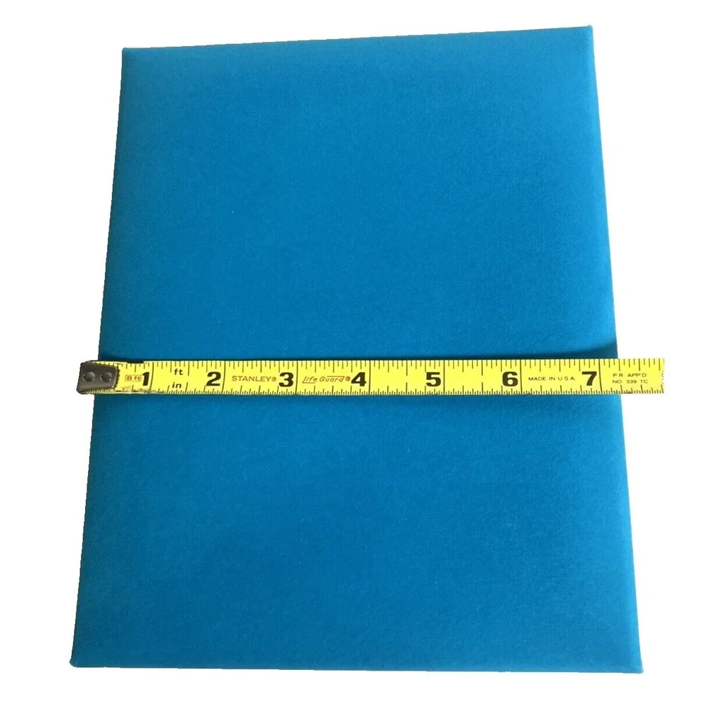 Neiman Marcus Empty Gift Box Aqua Blue Turquoise Velvet 9.5